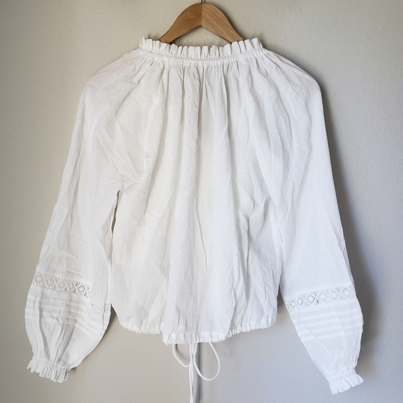 Boho Cotton Peasant Blouse - Picture 7 of 14